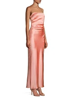 Nadia Satin Maxi Dress