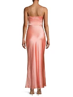 Nadia Satin Maxi Dress