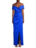 Eve Prisma Off-the-Shoulder Gown