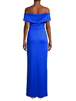 Eve Prisma Off-the-Shoulder Gown