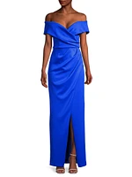 Eve Prisma Off-the-Shoulder Gown