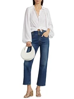 Azariah Balloon-Sleeve Blouse