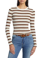 Striped Crewneck Top