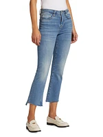 Le Crop Mini Boot-Cut Jeans