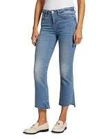 Le Crop Mini Boot-Cut Jeans