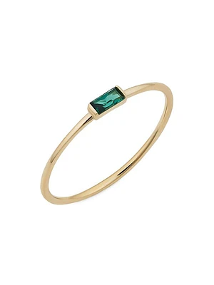 14K Yellow Gold, Fresco Baguette Ring