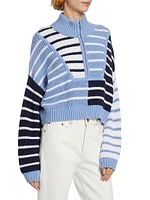 Hampton Quarter-Zip Cotton-Blend Sweater