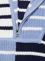 Hampton Quarter-Zip Cotton-Blend Sweater