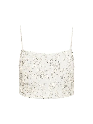 Fermo Beaded Crop Top