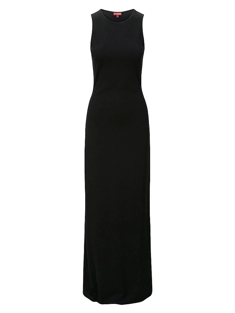 Bari Sleeveless Jersey Maxi Dress