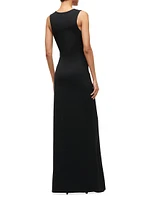 Bari Sleeveless Jersey Maxi Dress