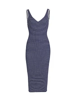 Dana Striped Body-Con Midi-Dress