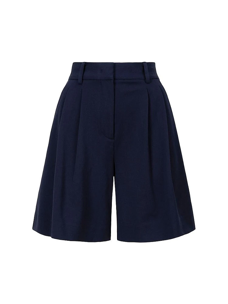 Luisa Long Pleated Shorts