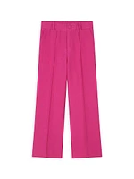 Girl's Linen Pleated Pants