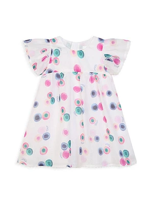 Baby Girl's & Little Girl's Polka Dot Baby Doll Dress