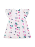 Baby Girl's & Little Girl's Polka Dot Baby Doll Dress