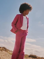 Little Girl's & Linen-Blend Suit Jacket