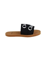 Girl's Logo Open-Toe Slides