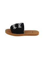 Girl's Logo Open-Toe Slides