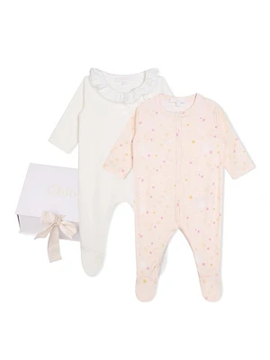 Baby Girl's 2-Piece Footie Set