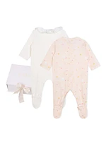 Baby Girl's 2-Piece Footie Set