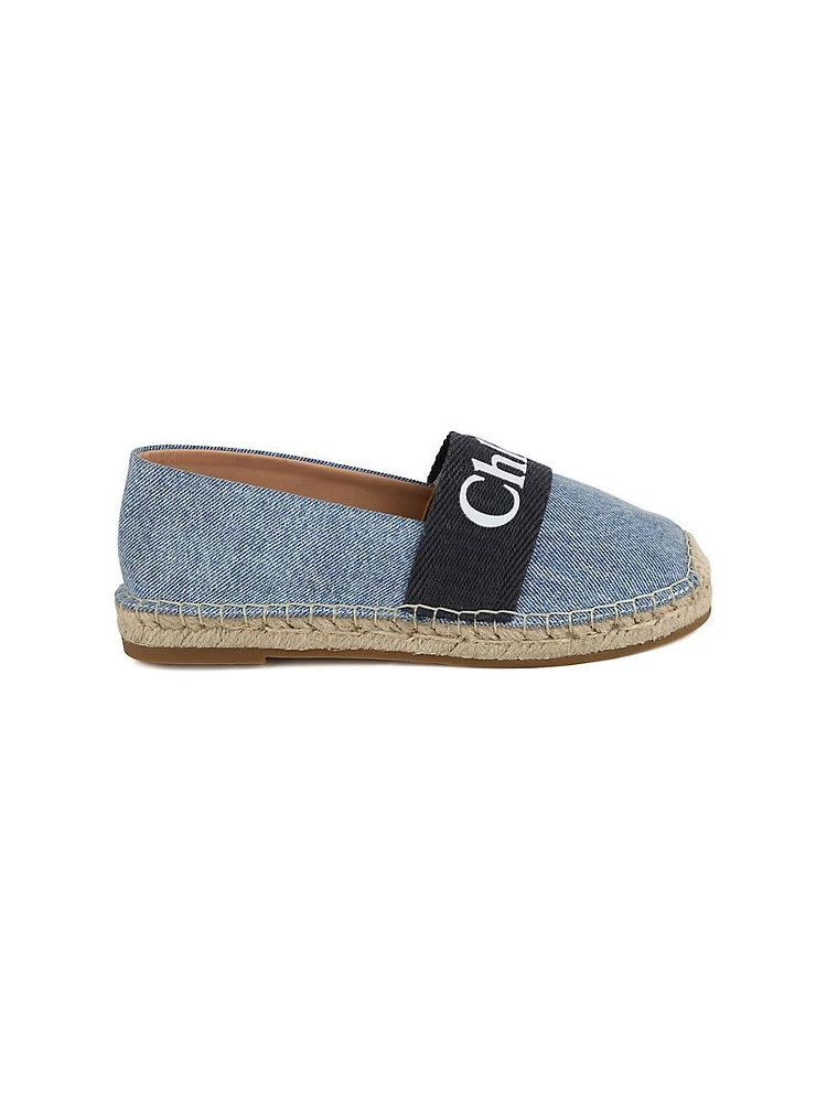 Girl's Mini Metal Canvas Espadrilles