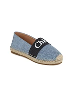 Girl's Mini Metal Canvas Espadrilles