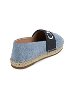 Girl's Mini Metal Canvas Espadrilles