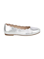 Girl's Leather Ballet Flats