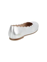 Girl's Leather Ballet Flats