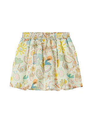 Little Girl's & Girl's Holiday Doodle Skirt
