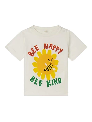 Baby Girl's Bee Happy Kind Crewneck T-Shirt