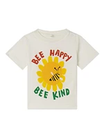 Baby Girl's Bee Happy Kind Crewneck T-Shirt