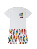 Little Boy's & Aloha Surfboards Crewneck T-Shirt