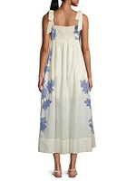 Amina Cotton Voile Midi-Dress