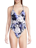 Dahlia Floral One-Piece Swimsuit