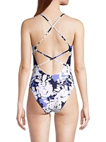 Dahlia Floral One-Piece Swimsuit