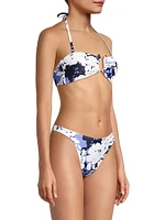 Laura Printed Bandeau Bikini Top