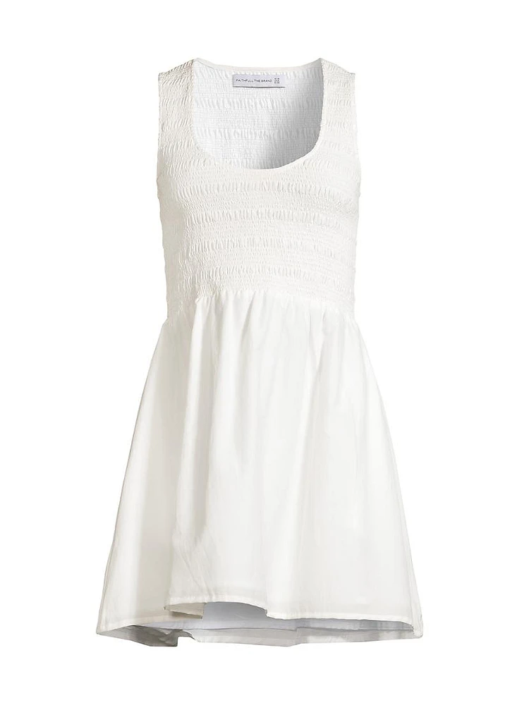 Roma Epoca Smocked Minidress