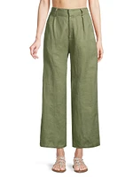 Roma Ida Linen Wide-Leg Pants