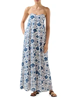 Rue Seashell Strapless Maxi Dress