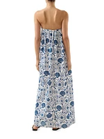 Rue Seashell Strapless Maxi Dress