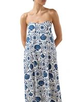 Rue Seashell Strapless Maxi Dress