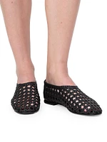 Eden Woven Leather Flats