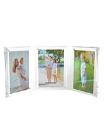 3-Photo Beveled Acrylic Frame