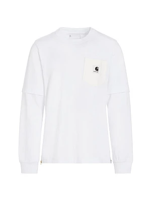 Sacai x Carhartt WIP Long-Sleeve T-Shirt