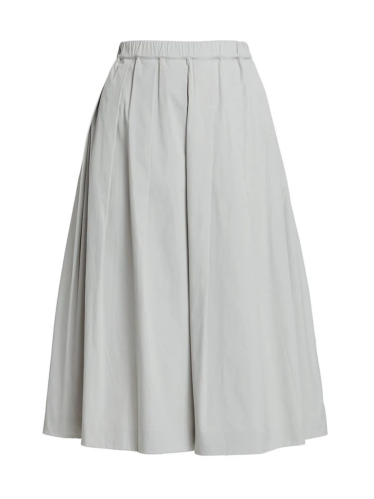 Pleated Balloon Skirt