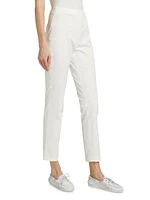 Cotton-Blend Gabardine Skinny Trousers