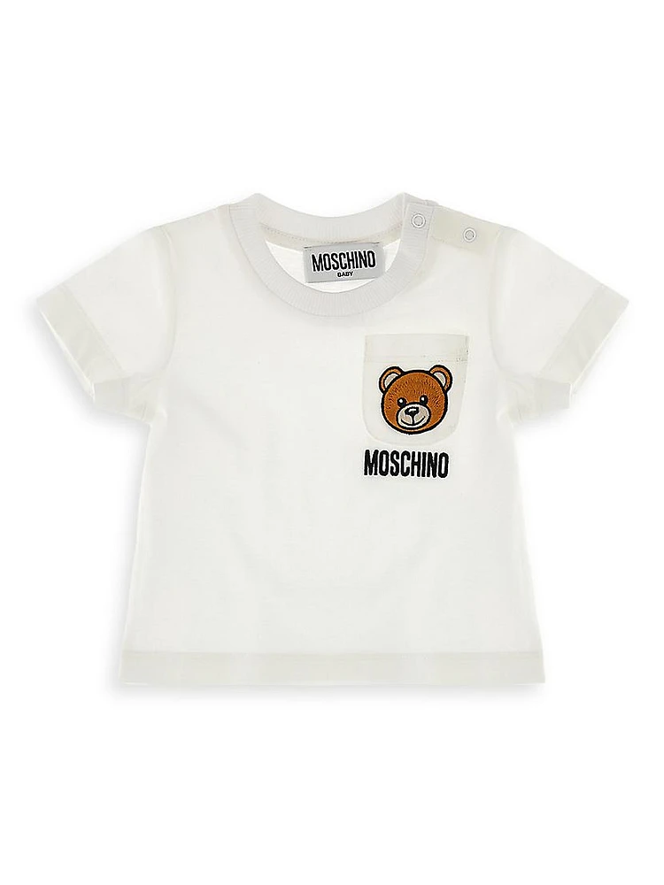 Baby's & Little Kid's Teddy Bear Embroidered T-Shirt