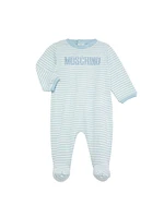 Baby's Logo Striped Footie